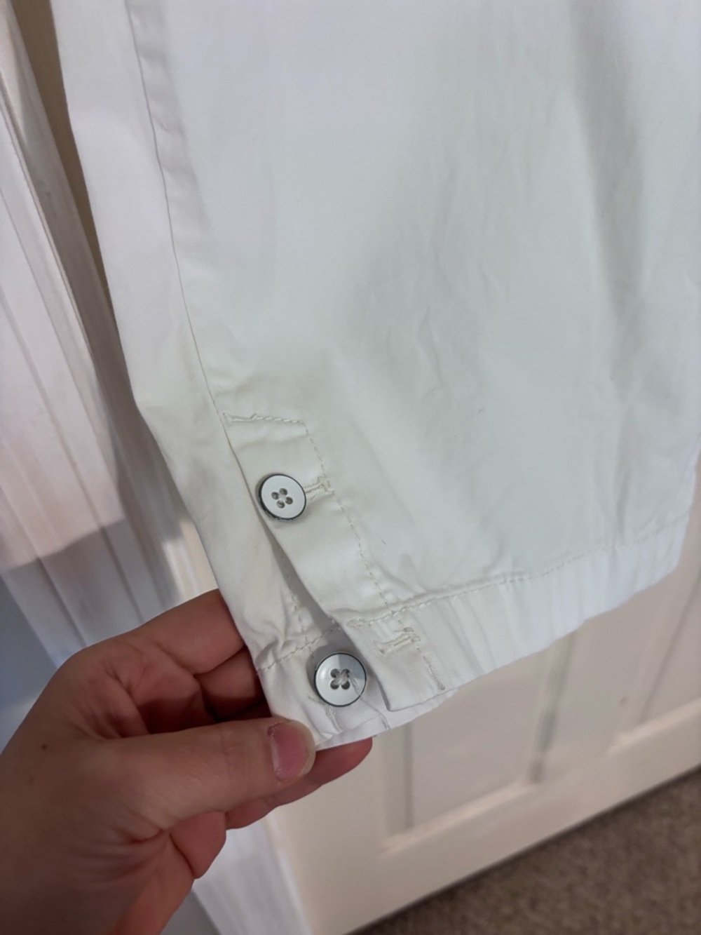 LOFT White Original Crop Pants - Picture 3 of 8